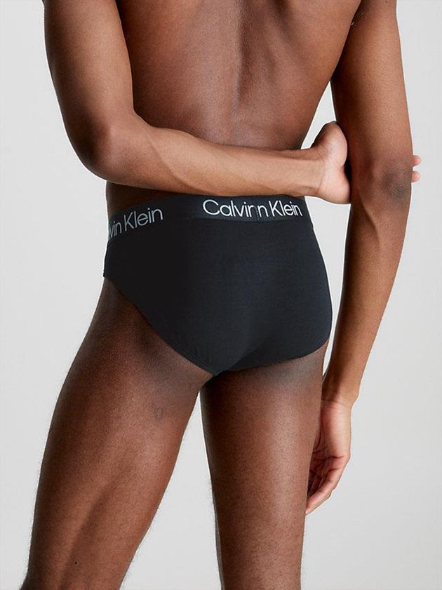 Black Calvin Klein 3 Pack - Modern Structure Men Briefs | YIDT-58403