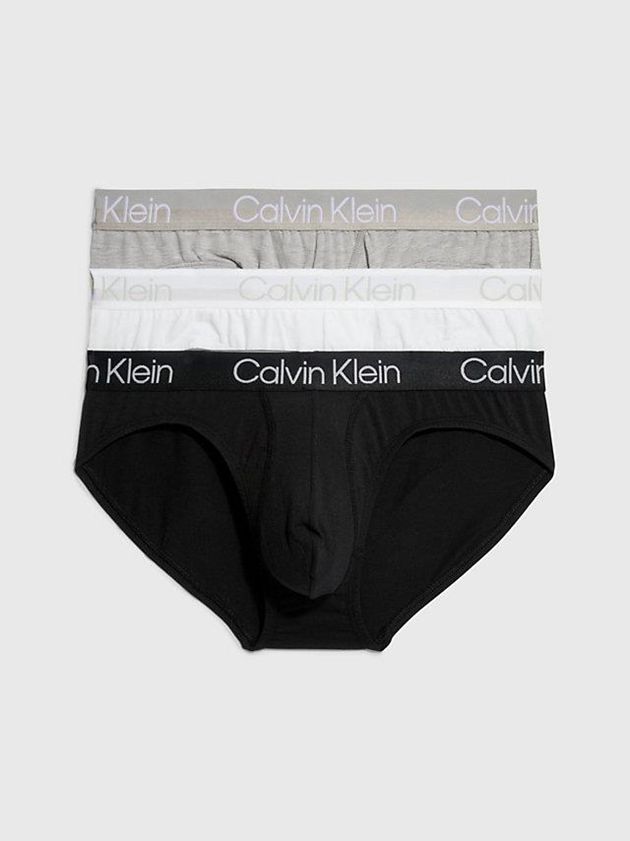 Black Calvin Klein 3 Pack - Modern Structure Men Briefs | YIDT-58403