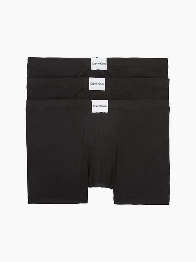 Black Calvin Klein 3 Pack - Pure Cotton Men Briefs | CYSA-02791
