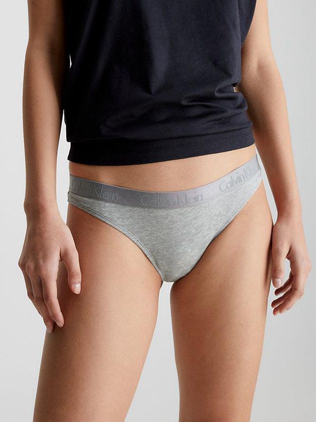 Black Calvin Klein 3 Pack - Radiant Cotton Women Thong | XDBF-86719