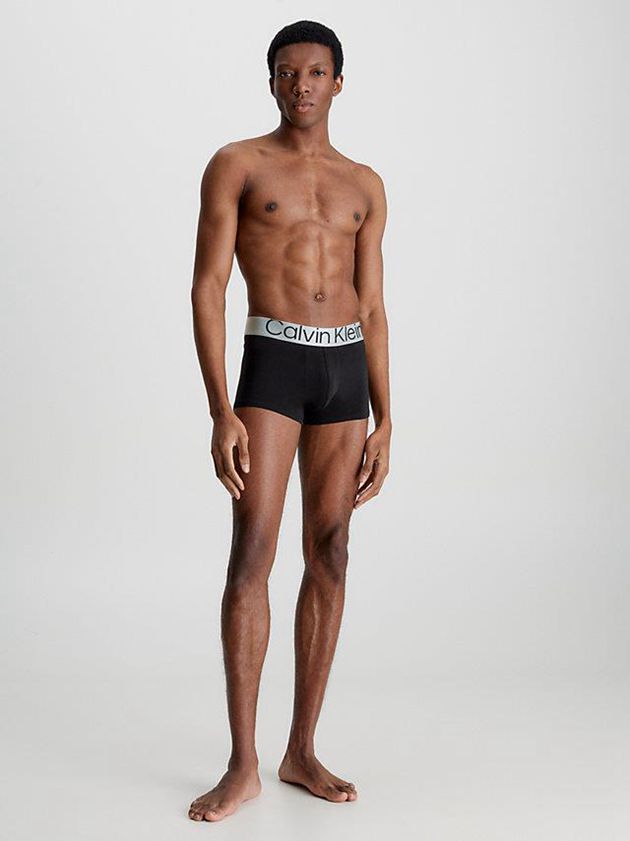 Black Calvin Klein 3 Pack - Steel Cotton Men Briefs | CMFR-39671