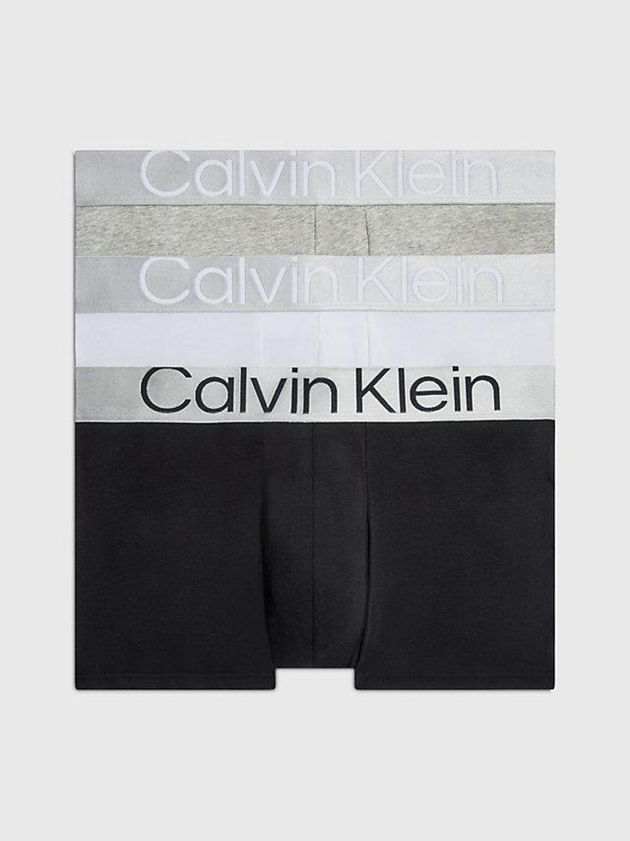Black Calvin Klein 3 Pack - Steel Cotton Men Briefs | CMFR-39671