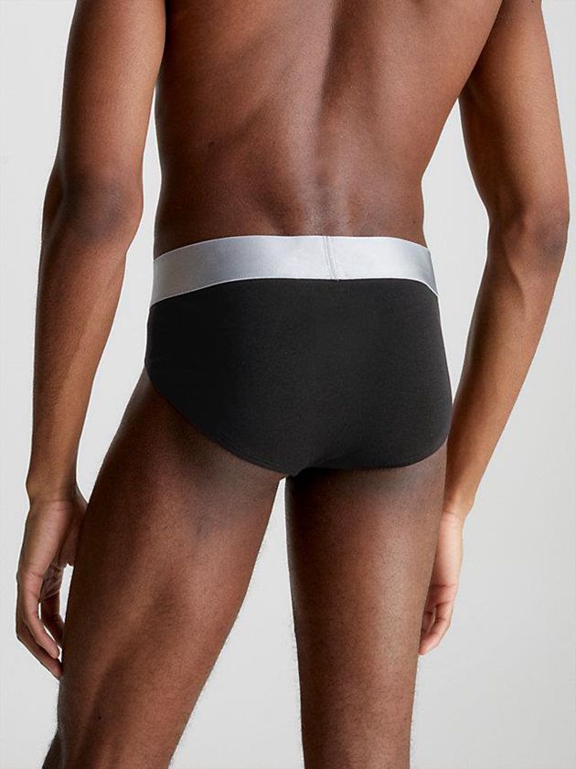 Black Calvin Klein 3 Pack - Steel Cotton Men Briefs | BTCM-75430