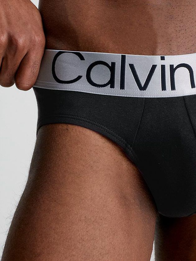 Black Calvin Klein 3 Pack - Steel Cotton Men Briefs | BTCM-75430