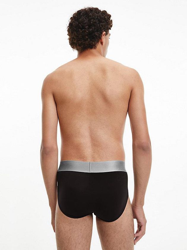 Black Calvin Klein 3 Pack - Steel Micro Men Briefs | PNHU-24670
