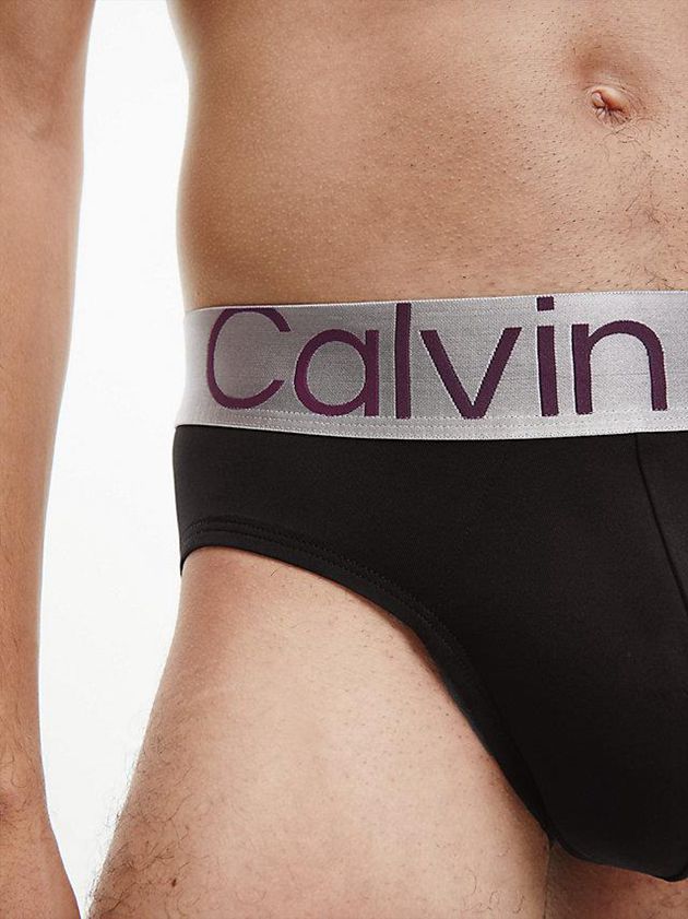 Black Calvin Klein 3 Pack - Steel Micro Men Briefs | PNHU-24670