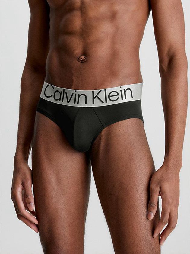 Black Calvin Klein 3 Pack - Steel Micro Men Briefs | WFQE-83154