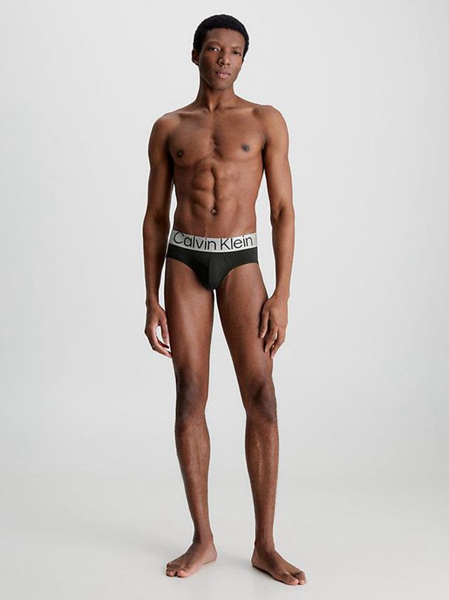 Black Calvin Klein 3 Pack - Steel Micro Men Briefs | WFQE-83154