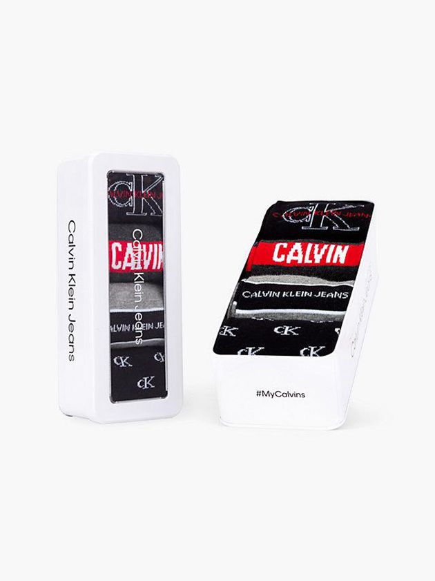 Black Calvin Klein 4 Pack Crew Gift Set Men Socks | MRKE-09384