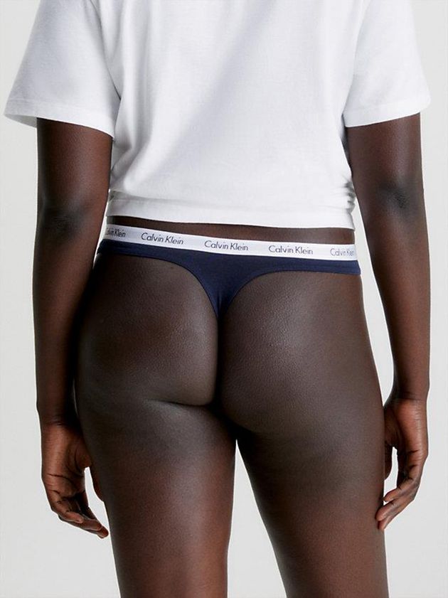 Black Calvin Klein 5 Pack - Carousel Women Thong | JCWO-80491