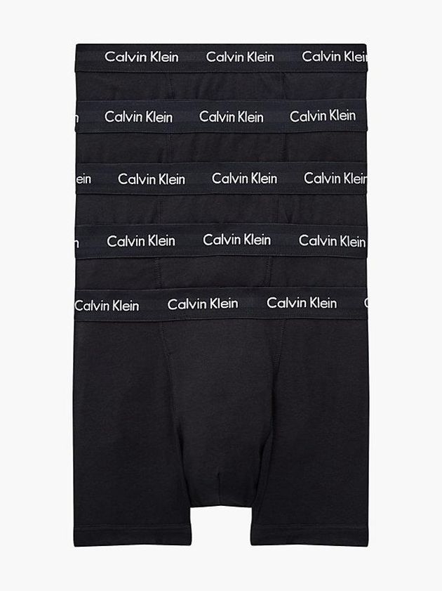 Black Calvin Klein 5 Pack - Cotton Stretch Men Briefs | JZQK-51839
