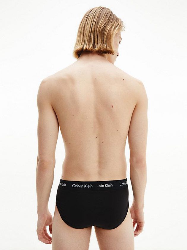 Black Calvin Klein 5 Pack - Cotton Stretch Men Briefs | MNFP-05179