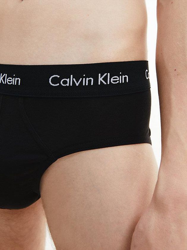 Black Calvin Klein 5 Pack - Cotton Stretch Men Briefs | MNFP-05179