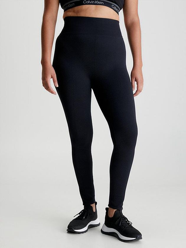 Black Calvin Klein 7/8 Gym Women Leggings | ETAC-72315