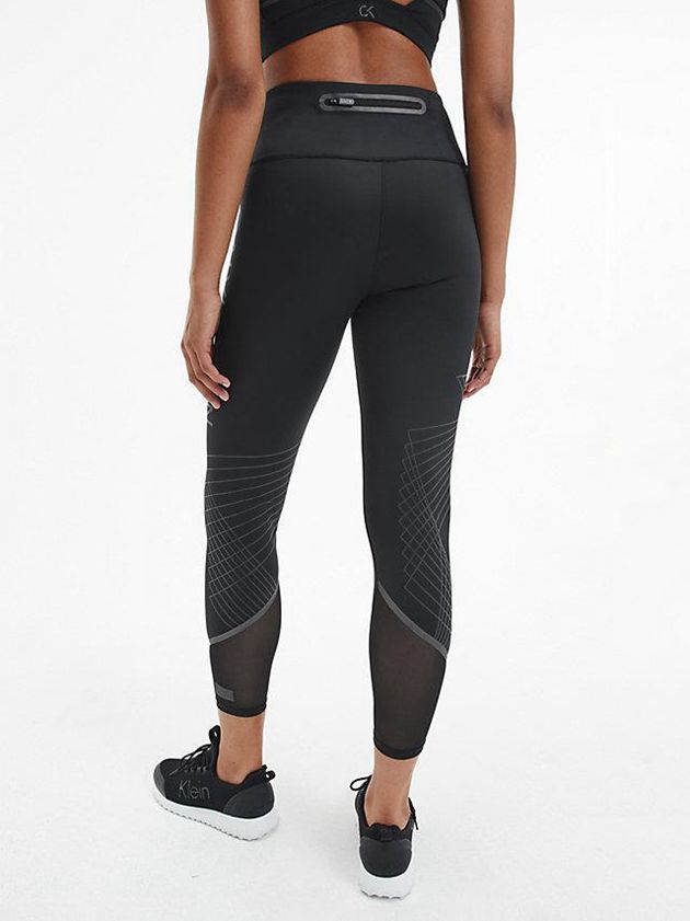 Black Calvin Klein 7/8 Gym Women Leggings | AURZ-19852