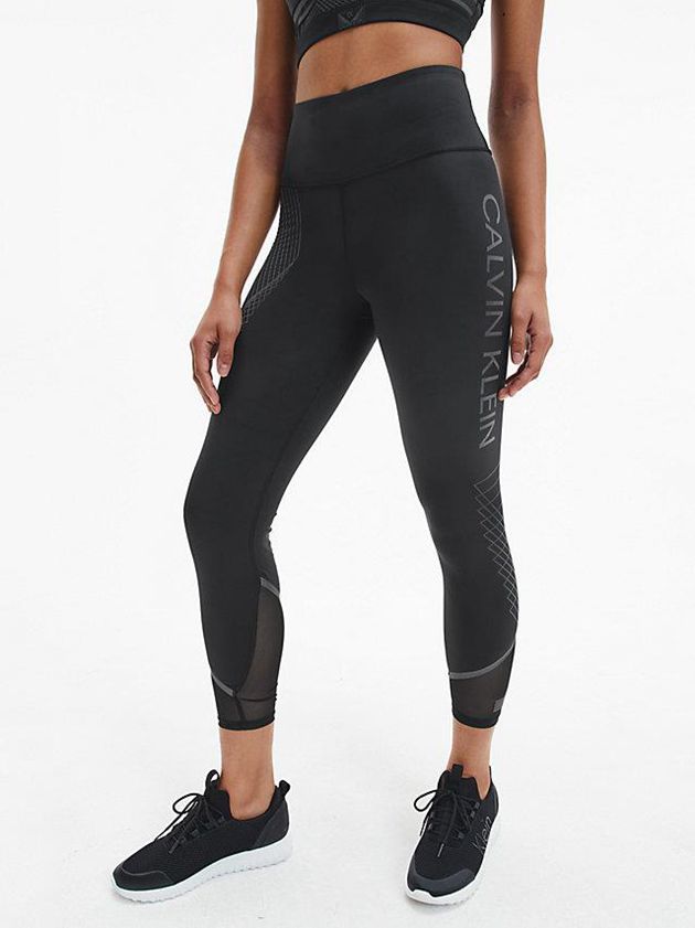 Black Calvin Klein 7/8 Gym Women Leggings | AURZ-19852