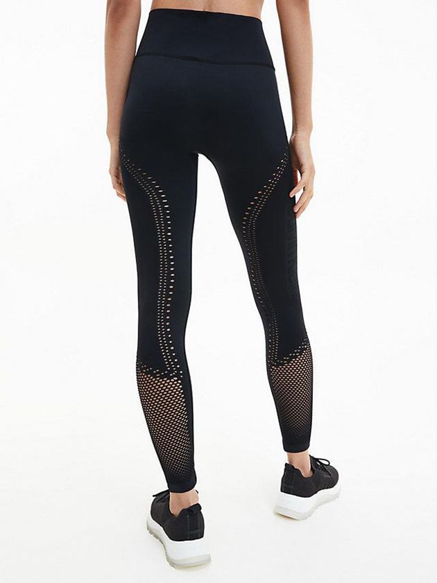 Black Calvin Klein 7/8 Gym Women Leggings | MXAI-27963