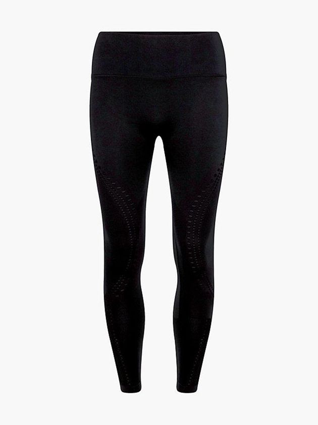 Black Calvin Klein 7/8 Gym Women Leggings | JPDS-71230