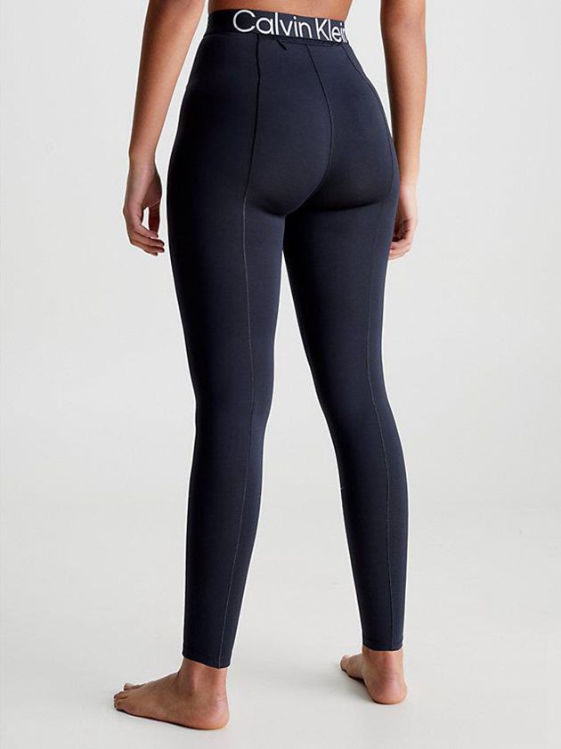 Black Calvin Klein 7/8 Pocket Gym Women Leggings | PZXM-87491