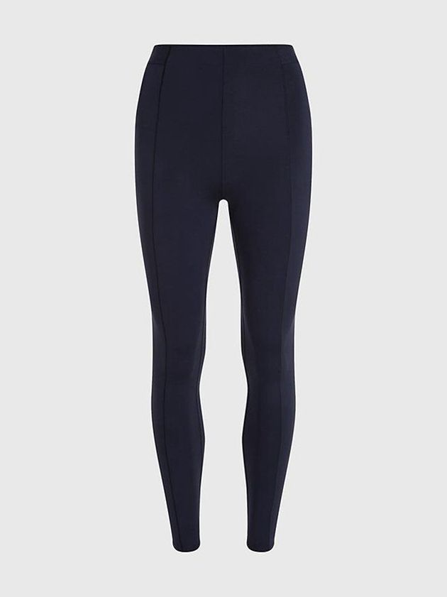 Black Calvin Klein 7/8 Pocket Gym Women Leggings | PZXM-87491