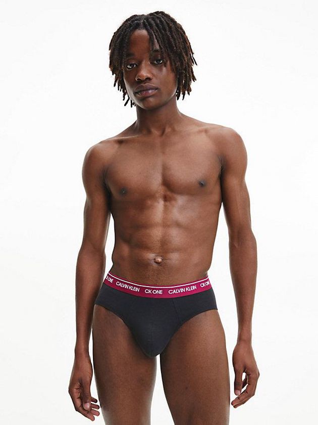 Black Calvin Klein 7 Pack - CK One Men Briefs | LQAI-96023