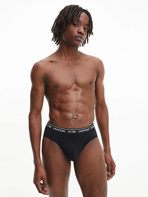 Black Calvin Klein 7 Pack - CK One Men Briefs | LQAI-96023