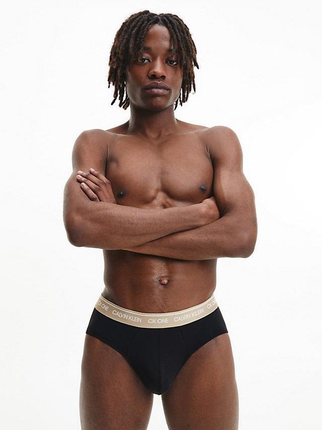 Black Calvin Klein 7 Pack - CK One Men Briefs | LQAI-96023