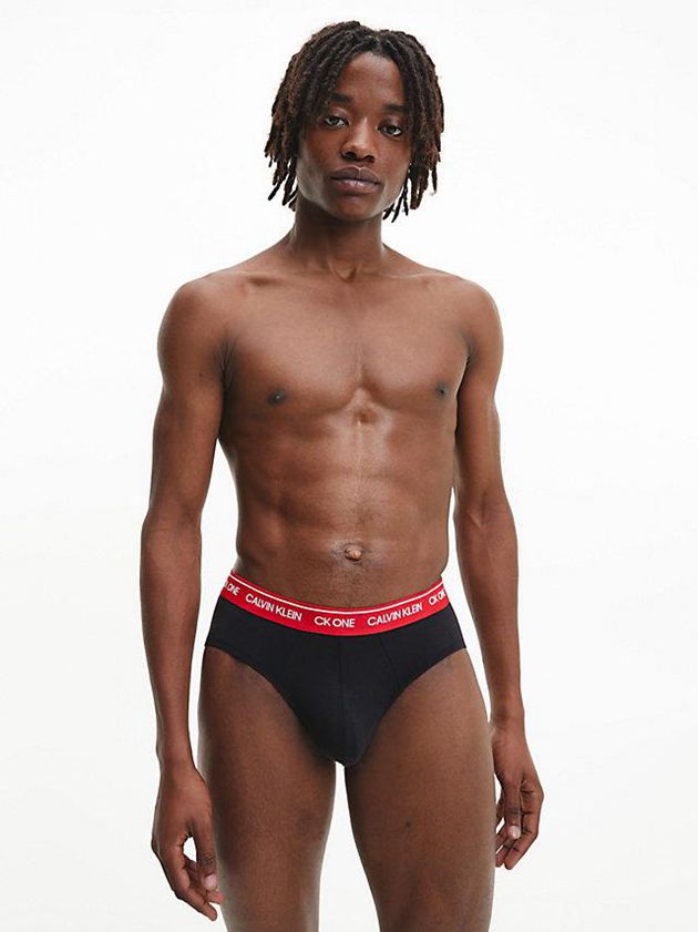Black Calvin Klein 7 Pack - CK One Men Briefs | LQAI-96023