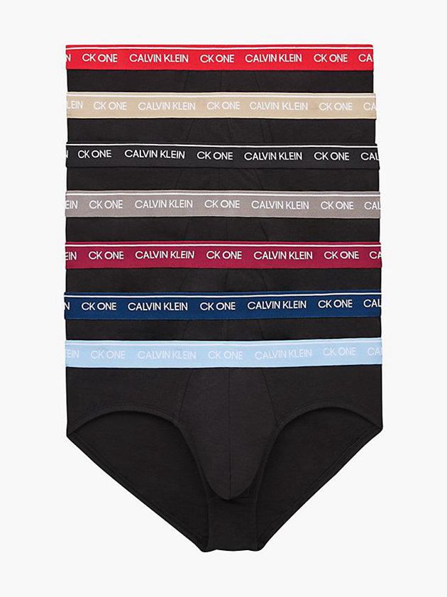 Black Calvin Klein 7 Pack - CK One Men Briefs | LQAI-96023