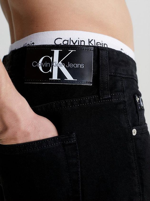 Black Calvin Klein 90's Loose Men Jeans | DZGL-12764
