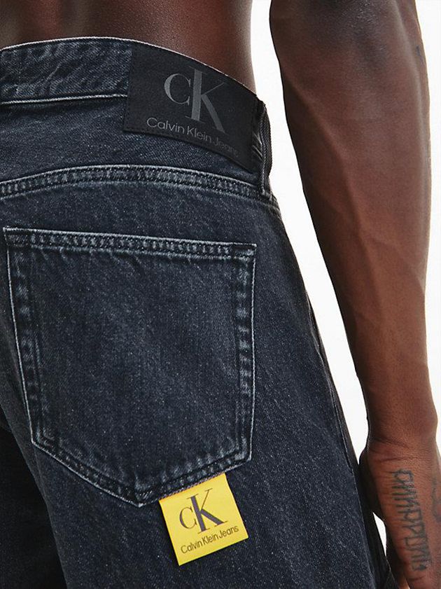 Black Calvin Klein 90's Loose Men Jeans | SYBG-04621