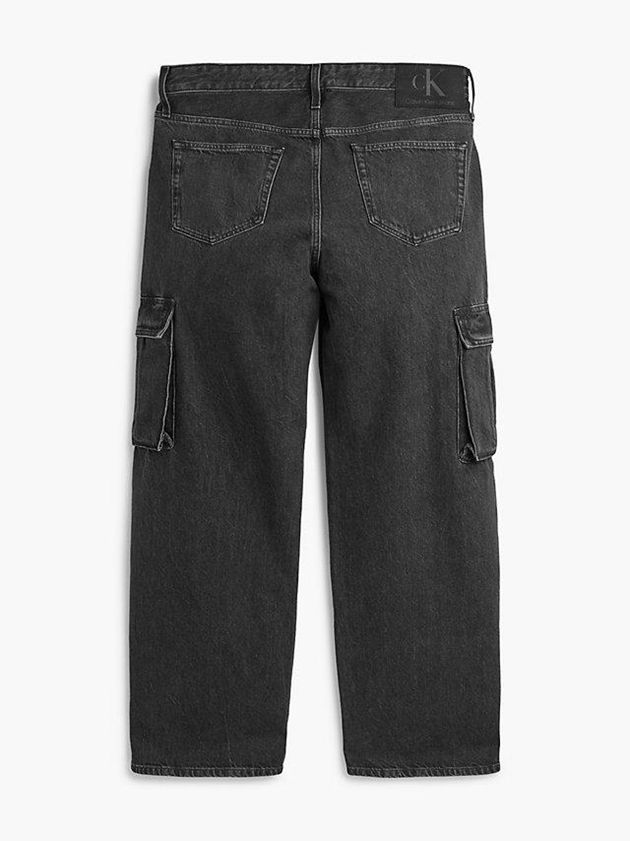 Black Calvin Klein 90's Loose Men Jeans | SYBG-04621