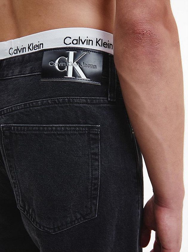 Black Calvin Klein 90's Loose Men Jeans | LUAP-57423