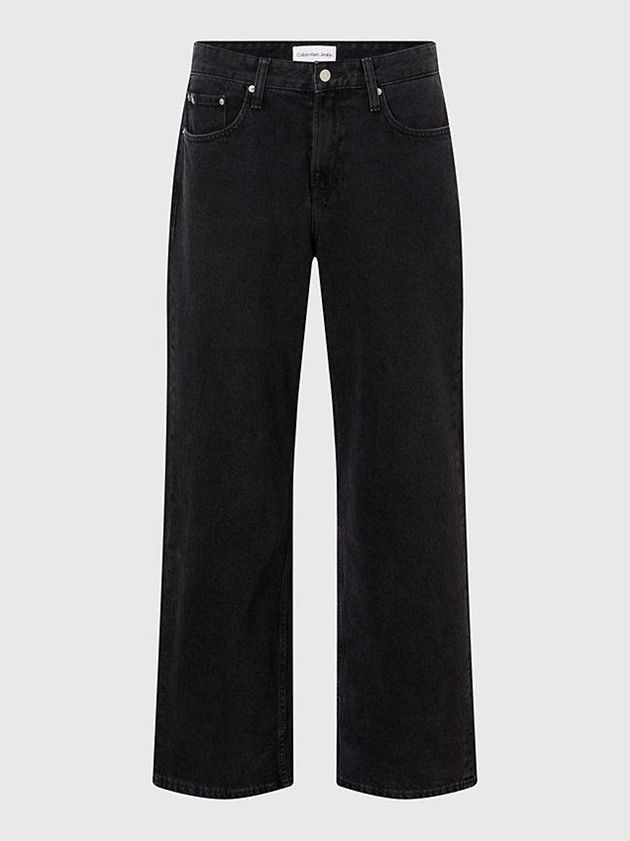 Black Calvin Klein 90's Loose Men Jeans | LUAP-57423