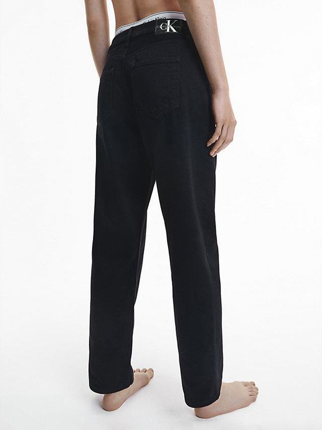 Black Calvin Klein 90's Straight Women Jeans | RWHI-38140