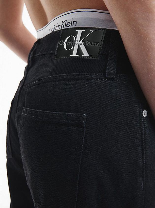 Black Calvin Klein 90's Straight Women Jeans | RWHI-38140