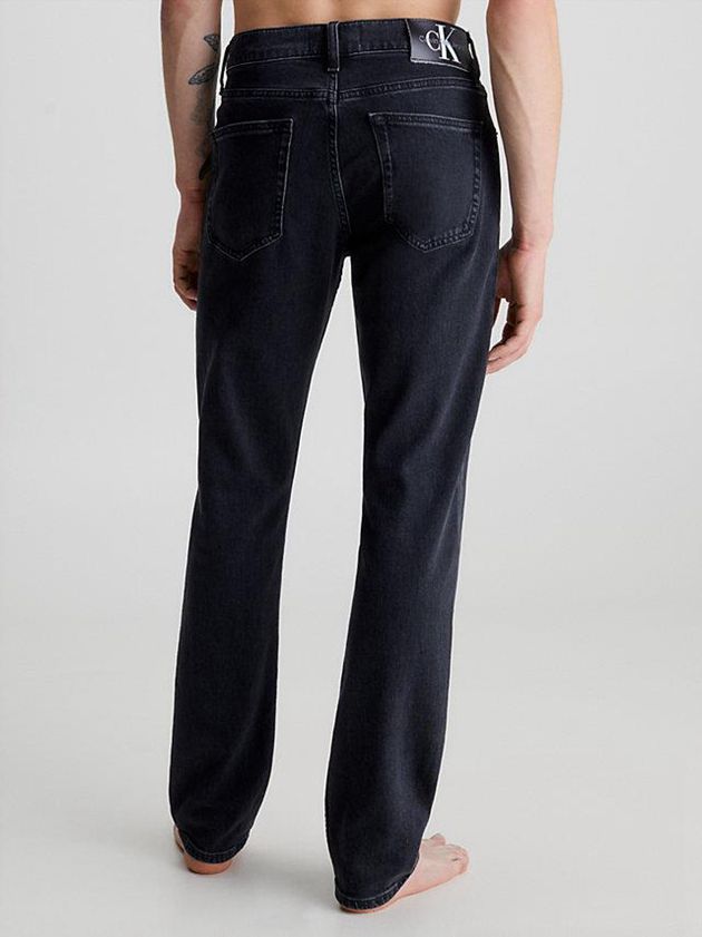 Black Calvin Klein Authentic Straight Men Jeans | QLTO-71340