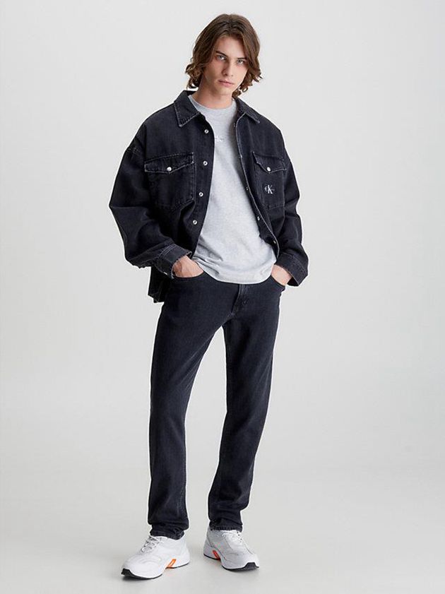 Black Calvin Klein Authentic Straight Men Jeans | QLTO-71340
