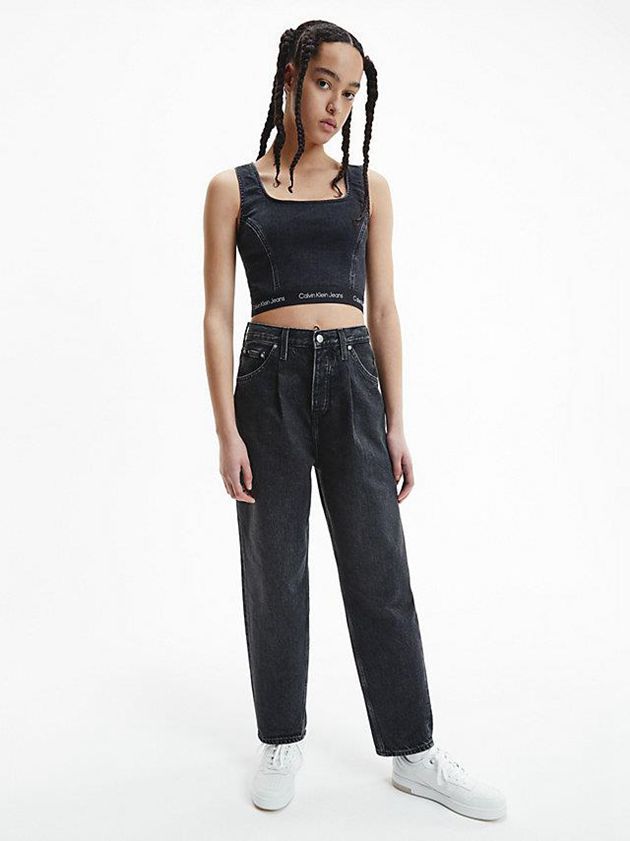 Black Calvin Klein Baggy Women Jeans | NGJY-38506