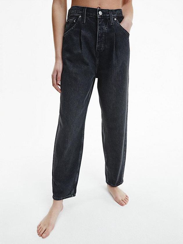 Black Calvin Klein Baggy Women Jeans | NGJY-38506