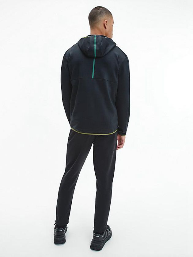 Black Calvin Klein Balaclava Men Hoodie | HXVP-20795