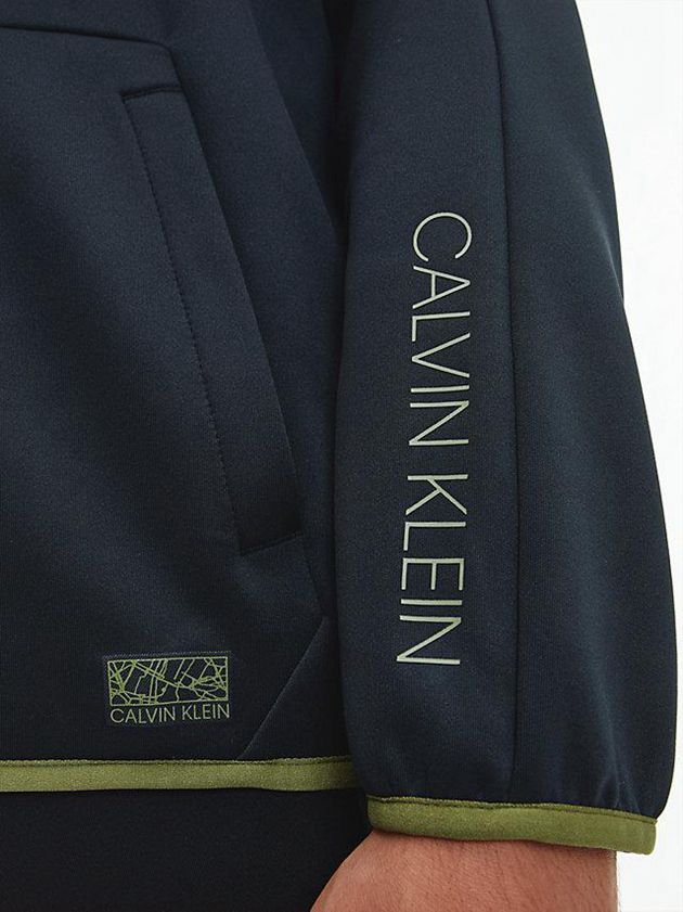 Black Calvin Klein Balaclava Men Hoodie | HXVP-20795