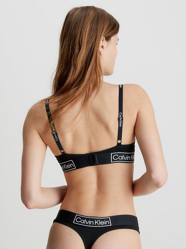 Black Calvin Klein Balconette - Reimagined Heritage Women Bra | BHYL-67194