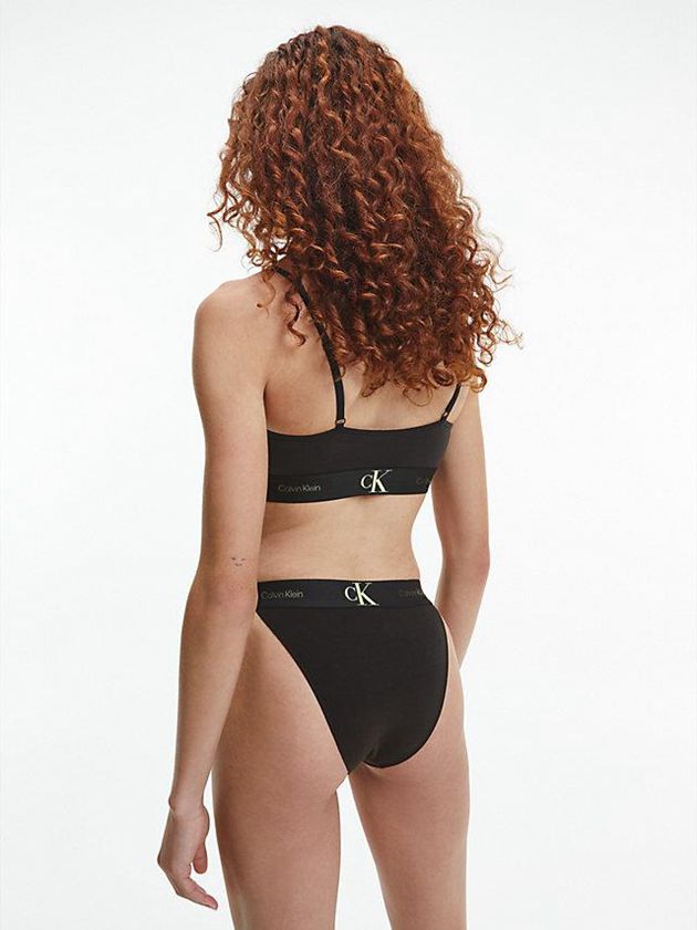 Black Calvin Klein Bandeau - CK One Women Bra | QABL-24917