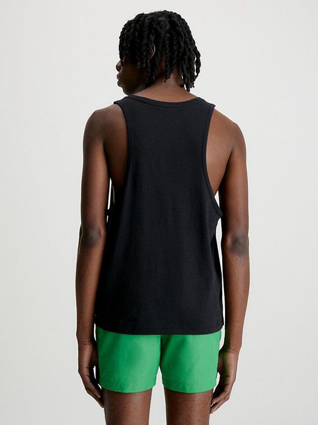 Black Calvin Klein Beach Tank - Intense Power Men Top | MWDX-30875