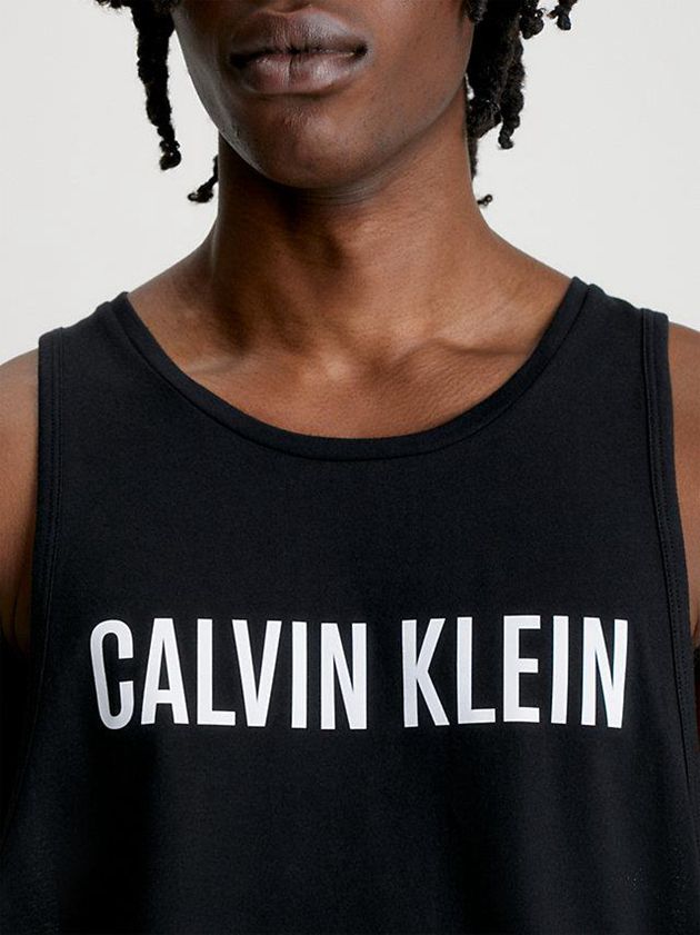 Black Calvin Klein Beach Tank - Intense Power Men Top | MWDX-30875