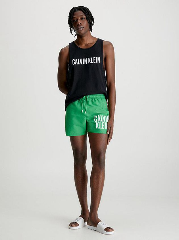 Black Calvin Klein Beach Tank - Intense Power Men Top | MWDX-30875