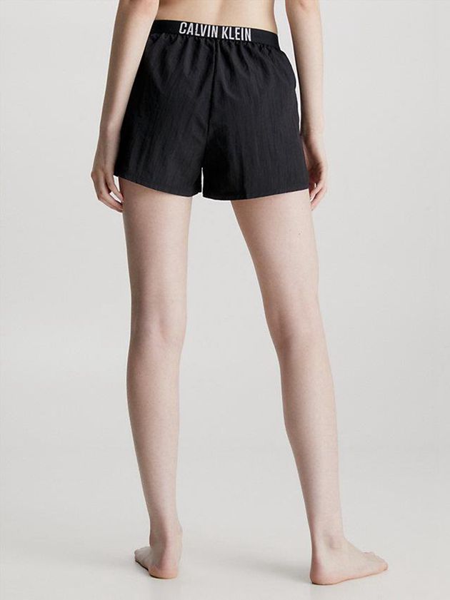 Black Calvin Klein Beach - Intense Power Women Shorts | FLHN-89413