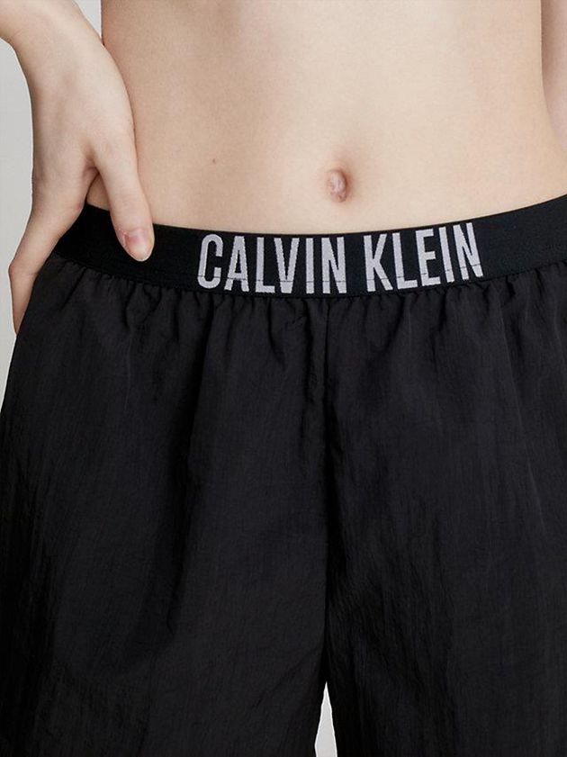 Black Calvin Klein Beach - Intense Power Women Shorts | FLHN-89413