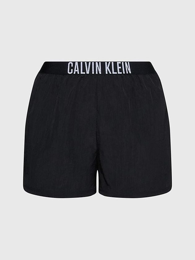Black Calvin Klein Beach - Intense Power Women Shorts | FLHN-89413